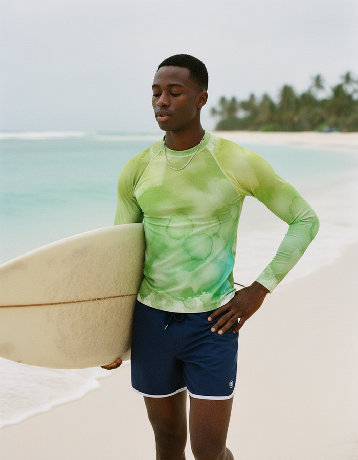 Rashguard — Men's Runway Chartreuse Mosaic