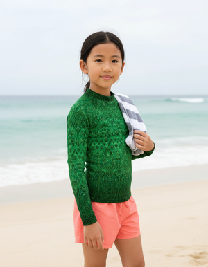 Kids Runway Emerald Siam kids rashguards
