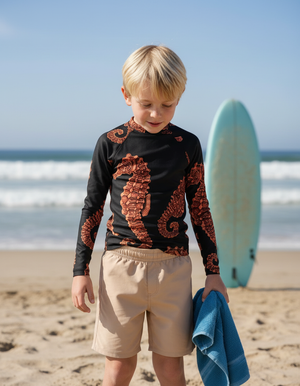 Coral Abyss Kids Rash Guard Kids Rash Guard — Dripper