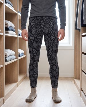 Glacier Lozenge men's base layer bottoms
