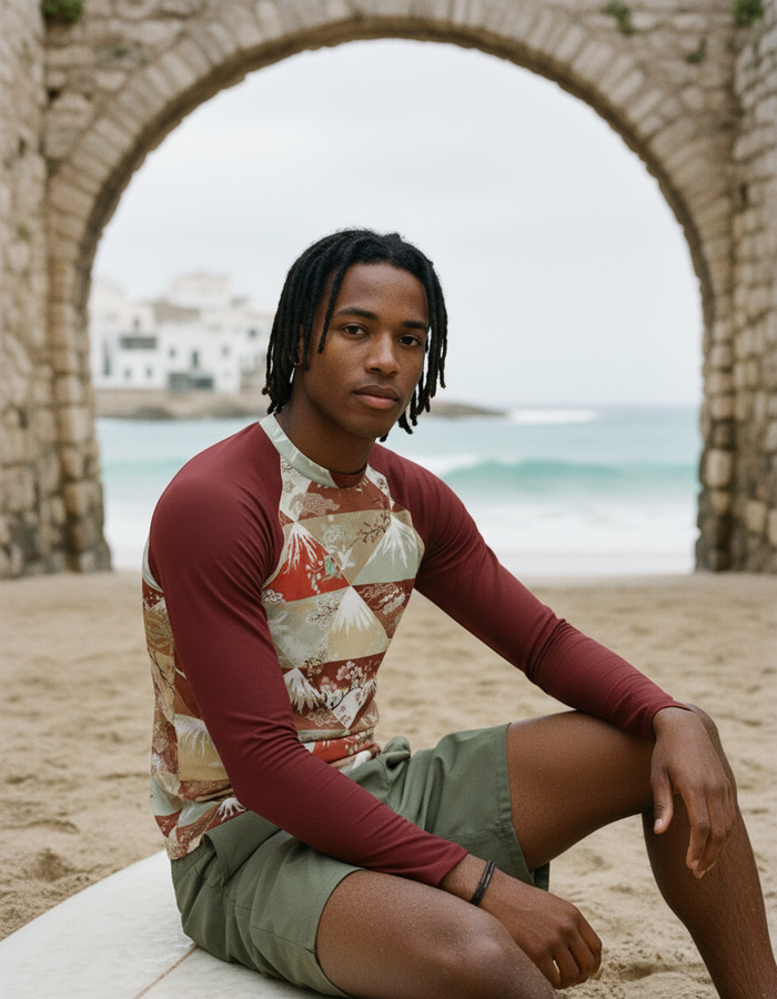 Rashguard — Men's Burnt Sienna Zenith