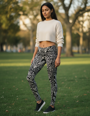 White Onyx Kalam full-length leggings