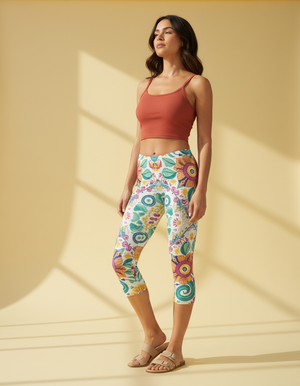 Dapple Leggings Capri Leggings — Dripper