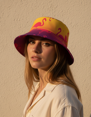 Coral Bucket Hat bikini — Dripper