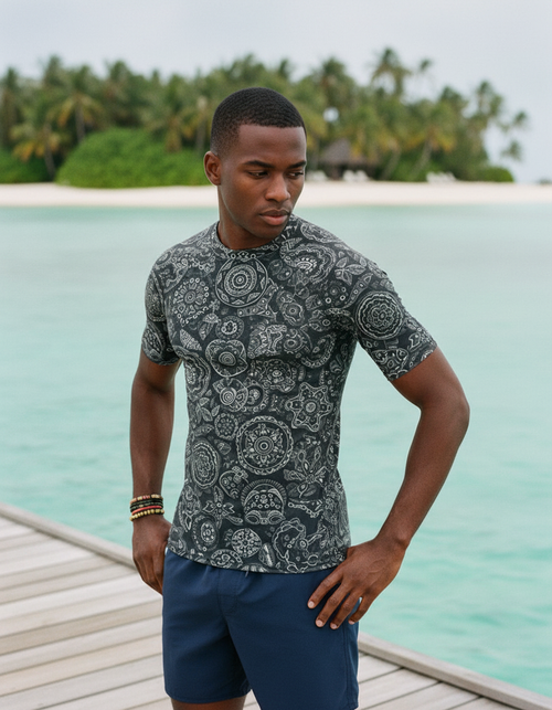 White Onyx Echo Rash Guard