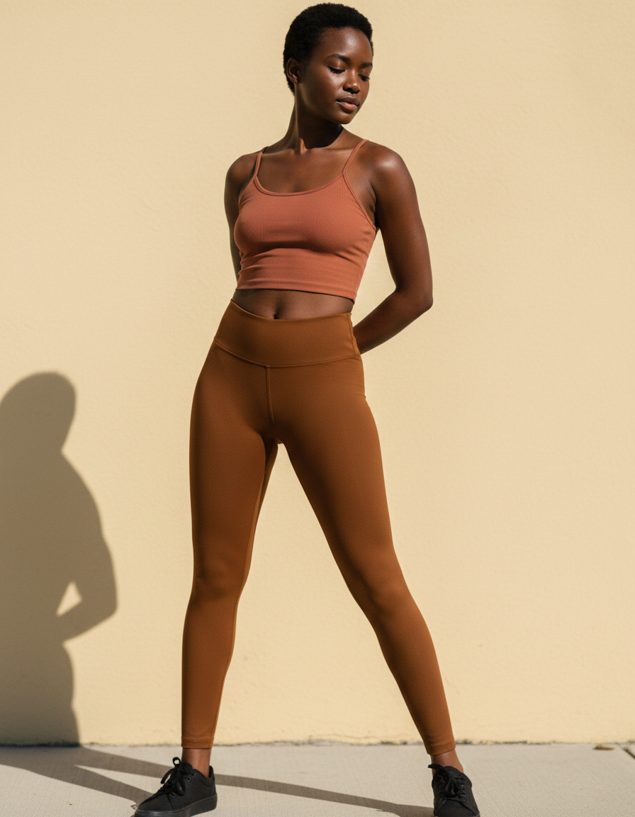 Full-Length Leggings in Saddle