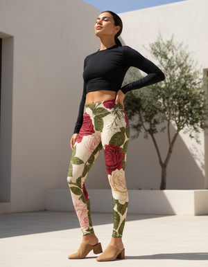 Rose Collection Women's Leggings women's leggings