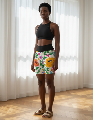 Meadow Yoga Shorts Yoga Shorts — Dripper