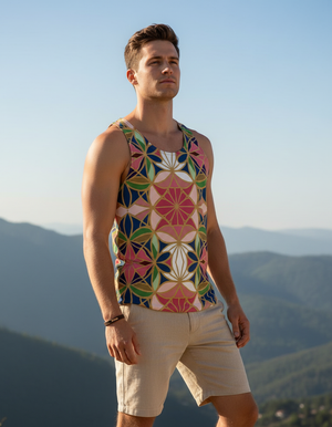 Men's Sakura tank tops