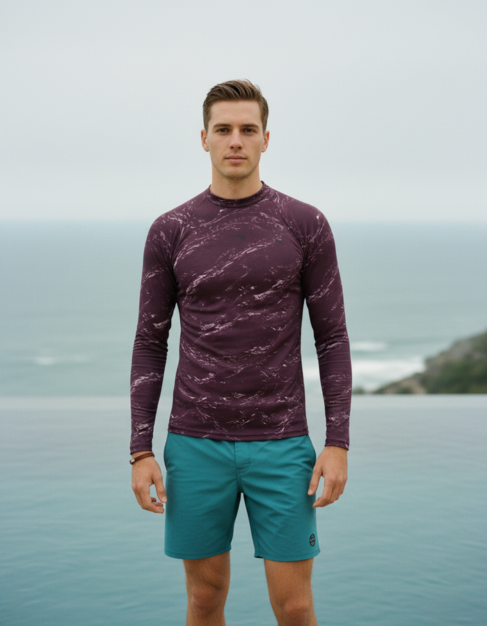 Rashguard — Men's Burnished Lilac Eclipse