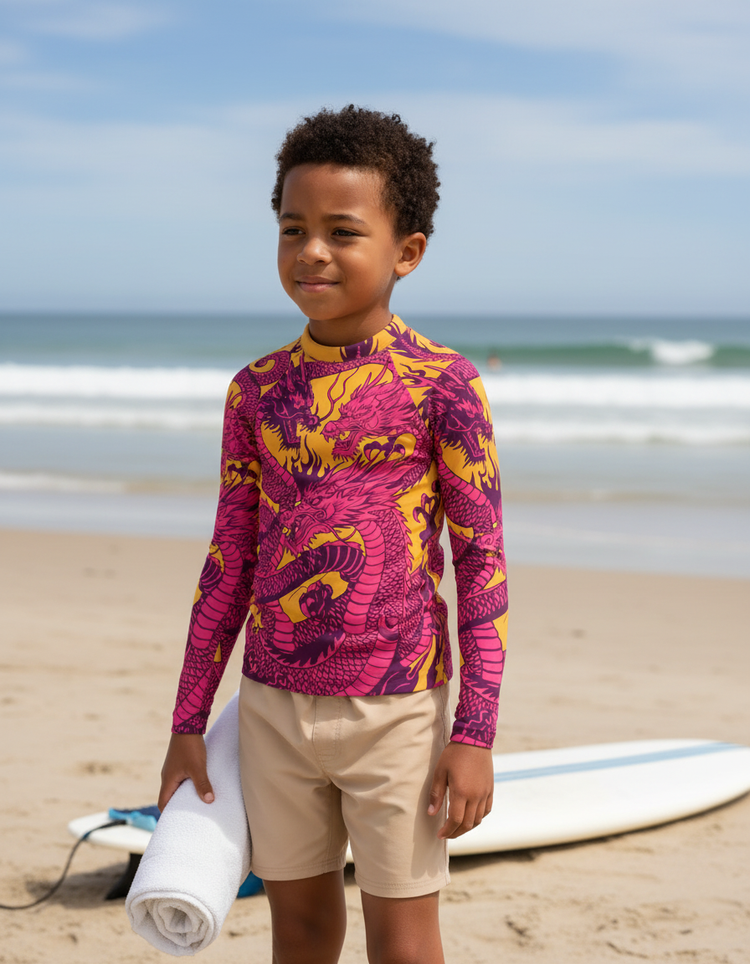 Kids Dragon's Lair Rash Guard