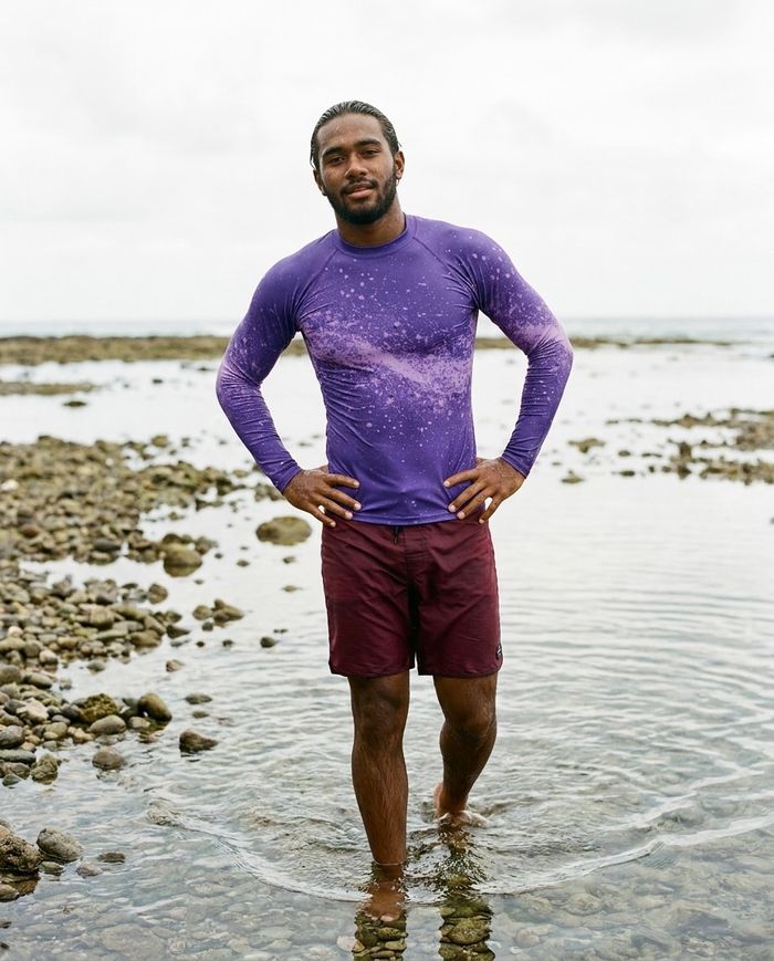 Rashguard — Men's Purple Pixelate
