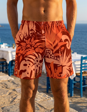 Coral Makani Poni men's swim trunks