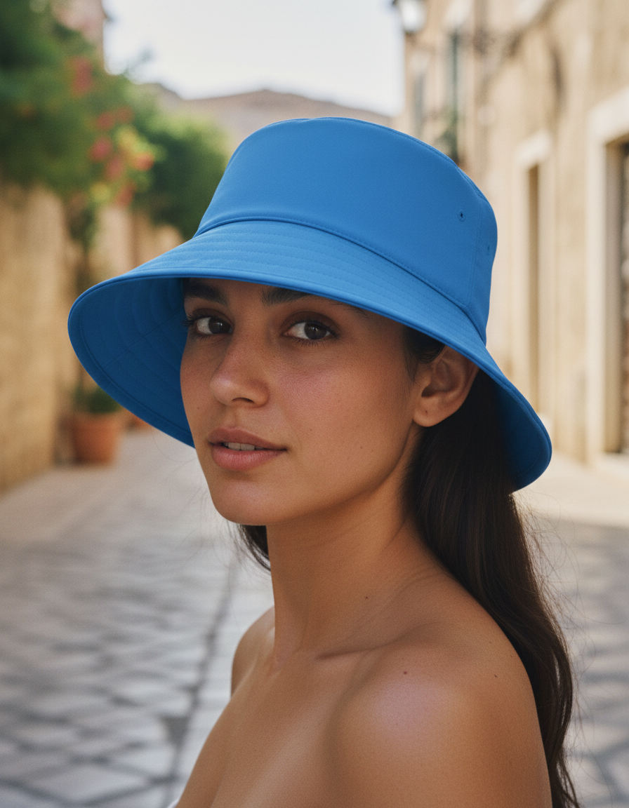 Bucket hat in Blue