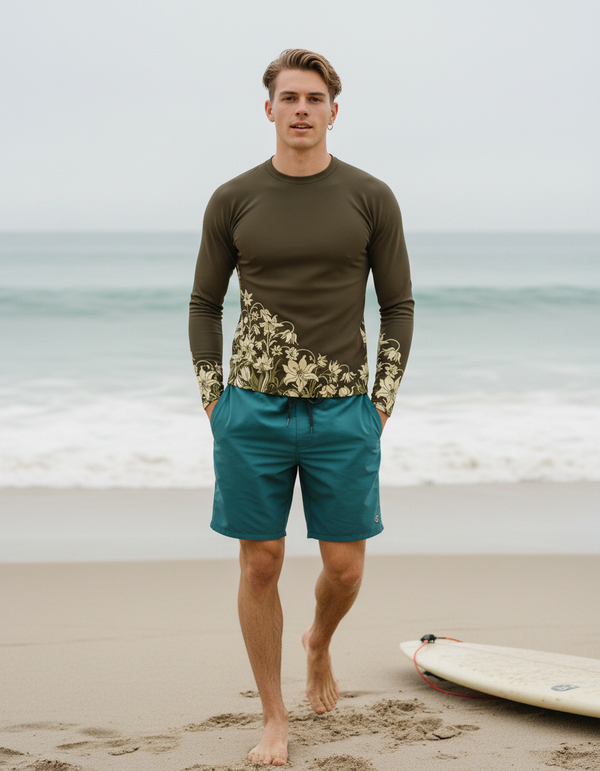 Art Nouveau men's rashguards