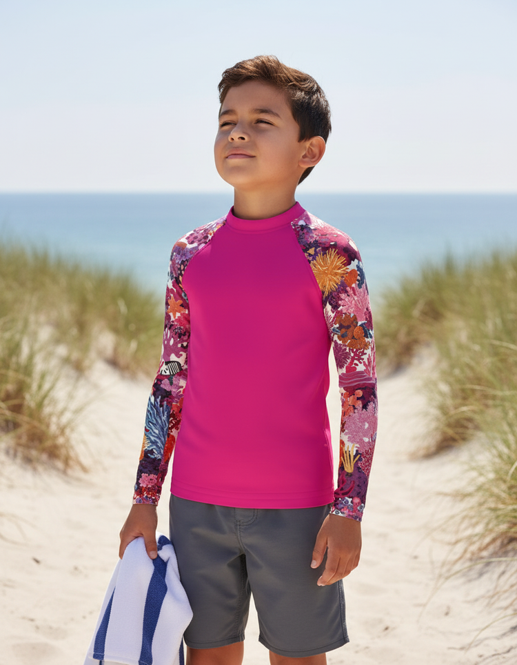 Kids Coral Reef Rash Guard
