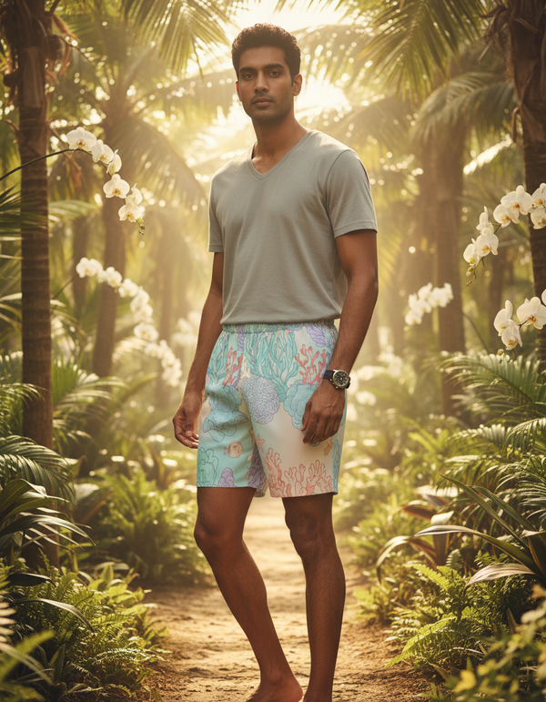 Men's Swim Trunks in Reef