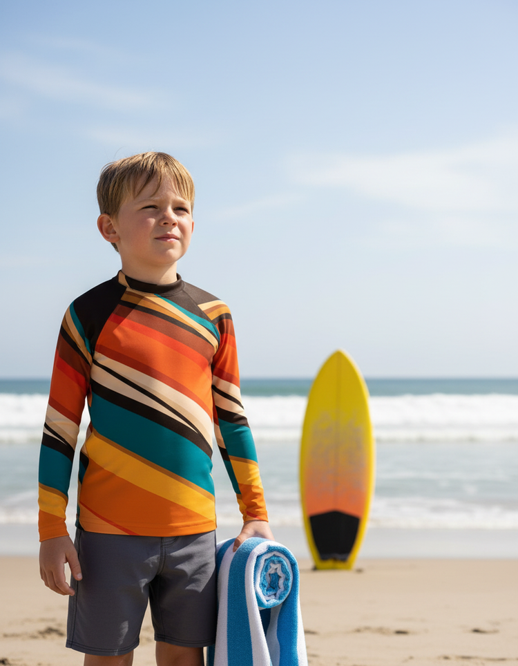 Kids Mid-Century Modern Rash Guard