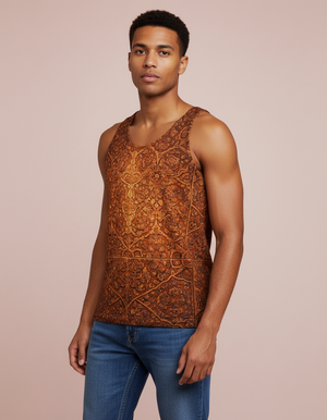 Men's Citrus Orange Bazaar men's tank tops