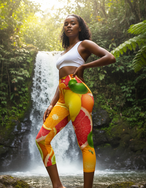 Twist Leggings Capri Yoga Leggings — Dripper