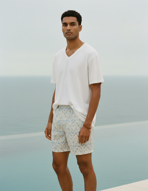 Blue Aura Kumo men's swim trunks