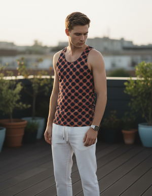 Coral Yuki Tank Top Men's Tank Top — Dripper