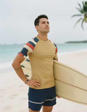 Amber Haze Form Rash Guard Men's Rashguard — Dripper