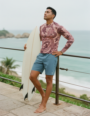 Men's Amaranth Ember men's rashguards