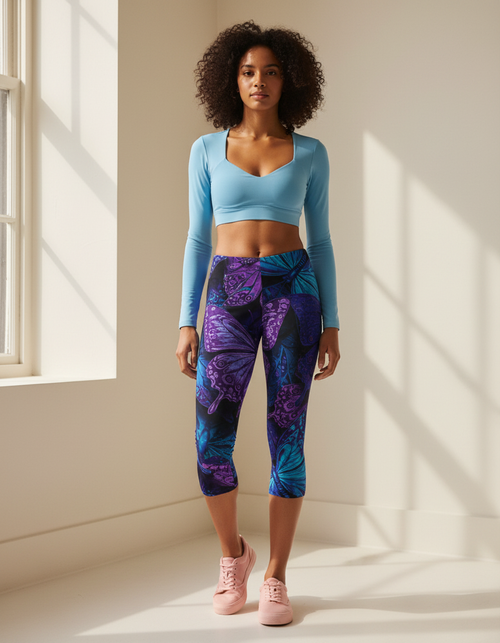 Rhodonite Chrysalis capri leggings
