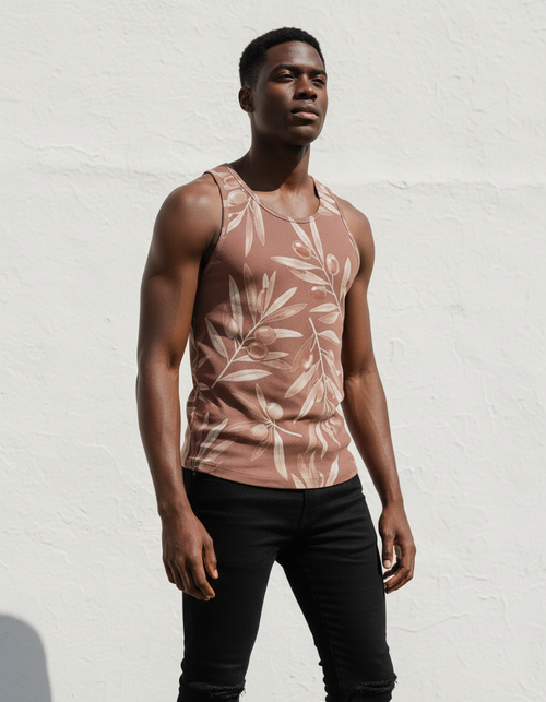 Men's Tea Rose Elysium men's tank tops
