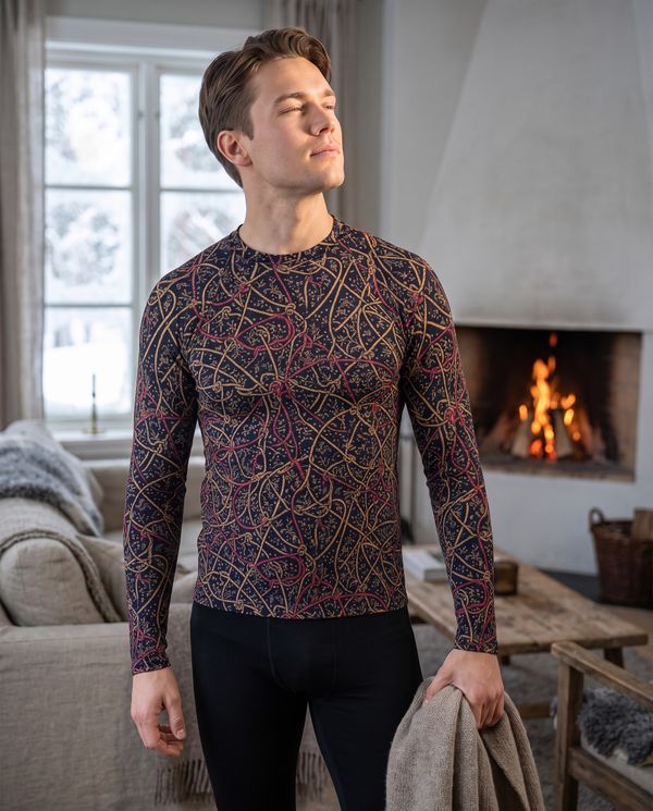 Yuletide men's base layer tops