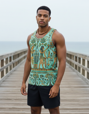 Men's Runway Emerald Isis men's tank tops