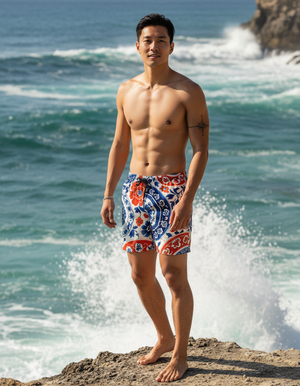 Celadon men's swim trunks