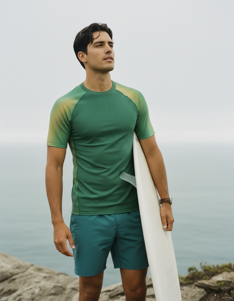 Men's Holographic Rash Guard