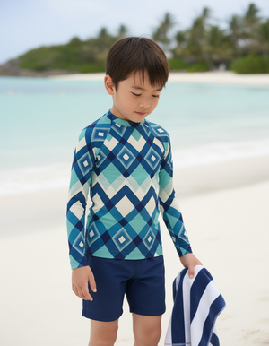 Marina Horizon Rash Guard Kids Rash Guard — Dripper