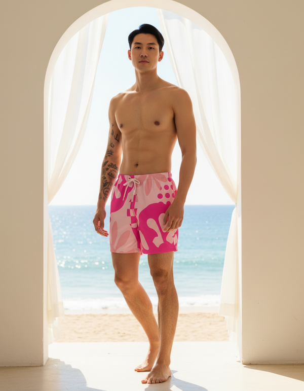 Men's Swim Trunks in Vivid