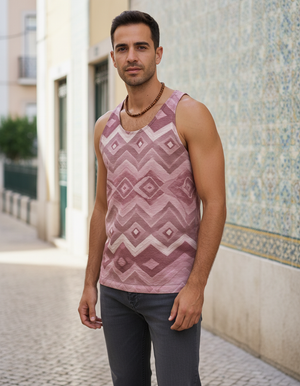 Men's Dusty Rose Andes tank tops