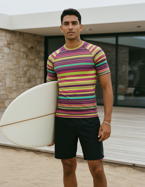 Neon Green Eclipse Rash Guard bikini — Lolekai