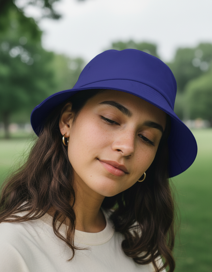 Bucket hat in Midnight Blue