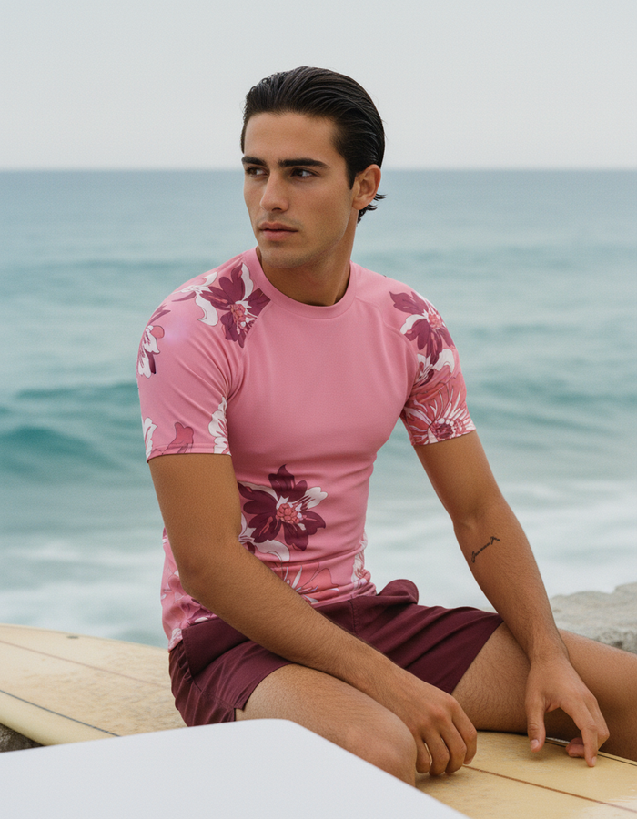 Rashguard — Men's Neon Pink Elysian