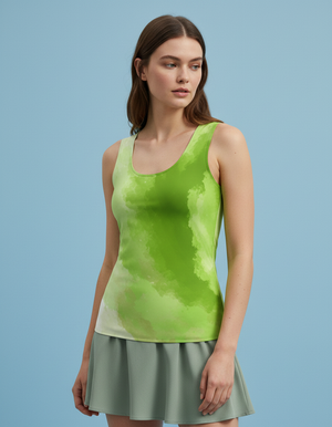 Women's Runway Chartreuse Prism women's tank tops