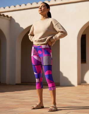 Futurist capri leggings