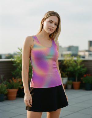 Women's Electric Fuchsia Chroma tank tops