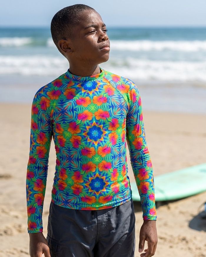 Rashguard — Boys Tropical Mandala