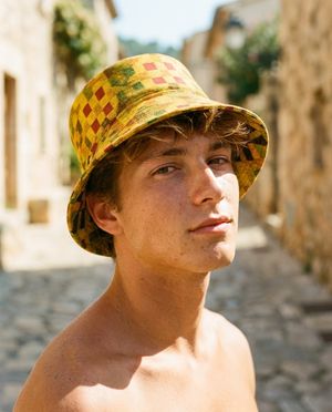 Unisex Yellow Masai Bucket Hat Bucket Hat — Lolekai