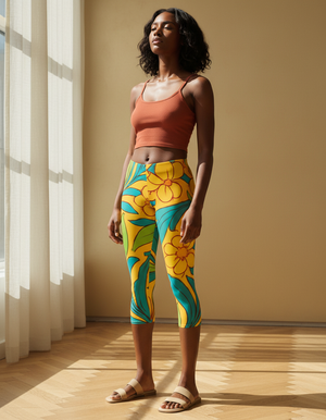 Amaryllis Capri Leggings Capri Leggings — Dripper