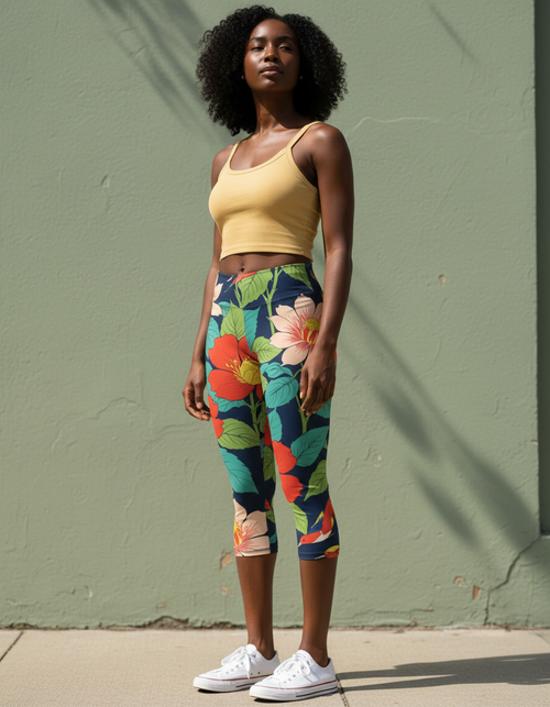 Koi Capri Leggings Capri Leggings — Dripper