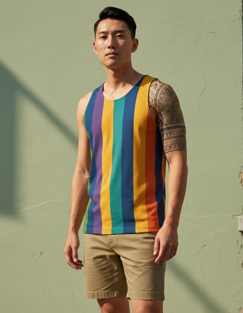 Vibrance Tank Top Men's Tank Top — Dripper