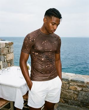 Men's Coffee Bean Flare men's rashguards
