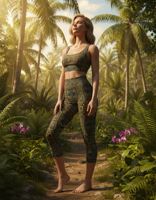 Fusion Capri Yoga Leggings Capri Yoga Leggings — Dripper
